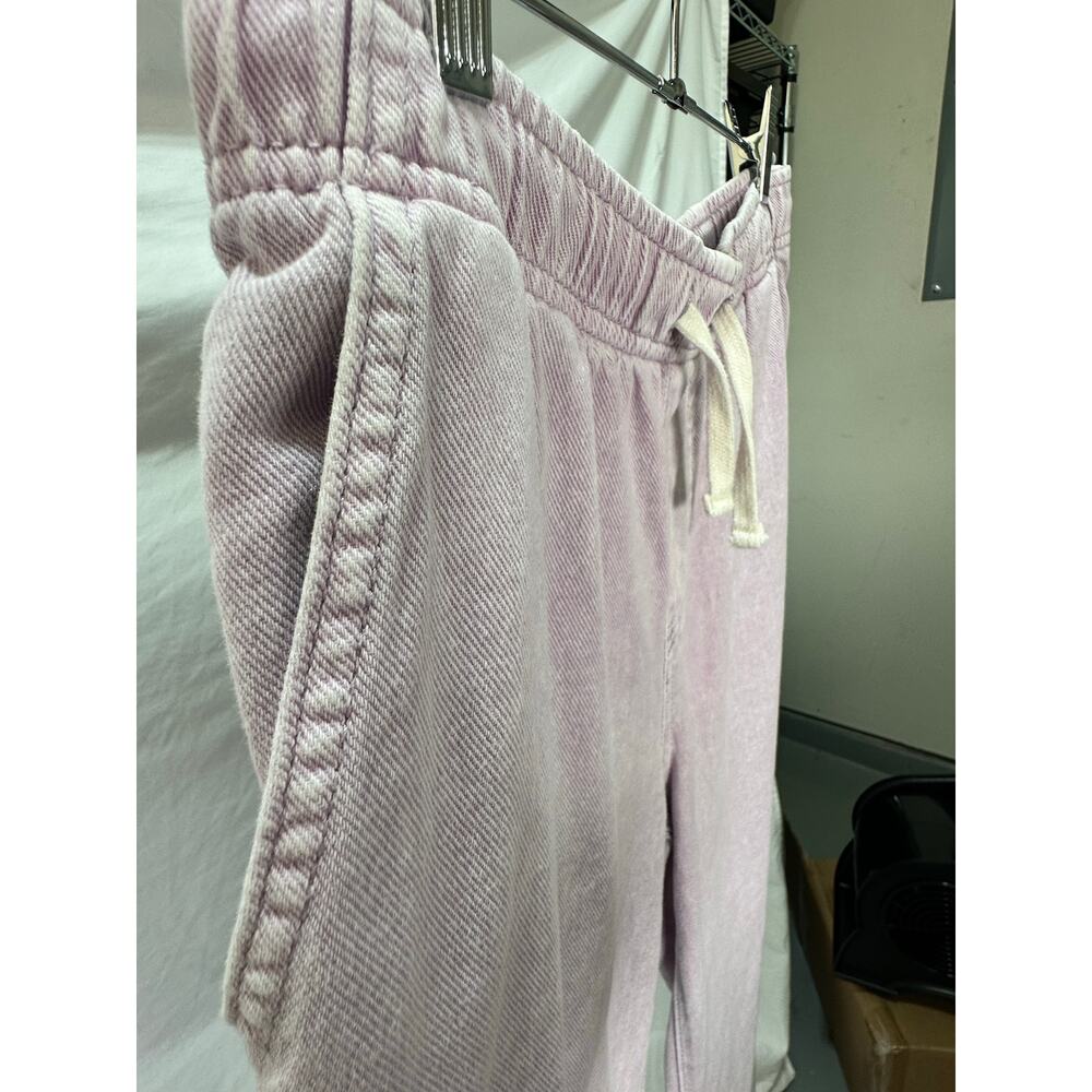 Cat & Jack Girls Lavender Denim Wide Leg Pants Drawstring 4 Pocket Kids Size 14 - Picture 5 of 5